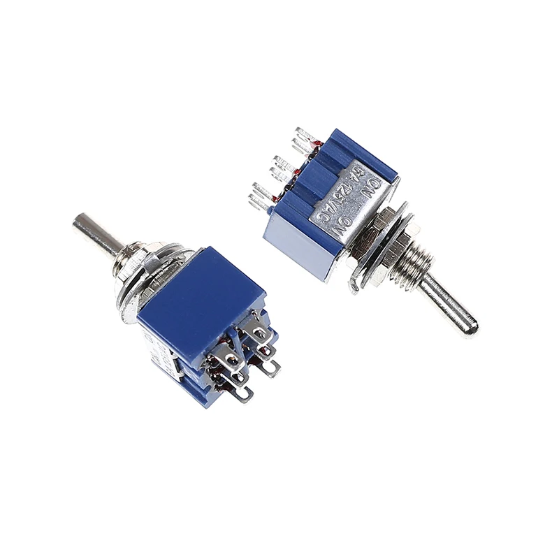 6 контактов 2 положения 5 шт. тумблер 6A 125VAC Pin DPDT ВКЛ-ВКЛ. Мини для переключения