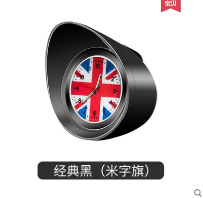 

Автомобильные часы MI N MI Black Union Jack с Lu mi nous, цифровые электронные кварцевые часы, украшение автомобиля, товары для ремонта