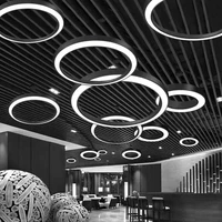 modern 2021 new led ultra durable lustre black white chandelier lighting hanging lamps suspension luminaire lampen for office