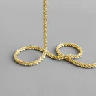 100% 925 стерлингового серебра сверкающая цепь колье-чокер женские, элегантные эстетические золото Цвет массивные ожерелья, украшения на шею