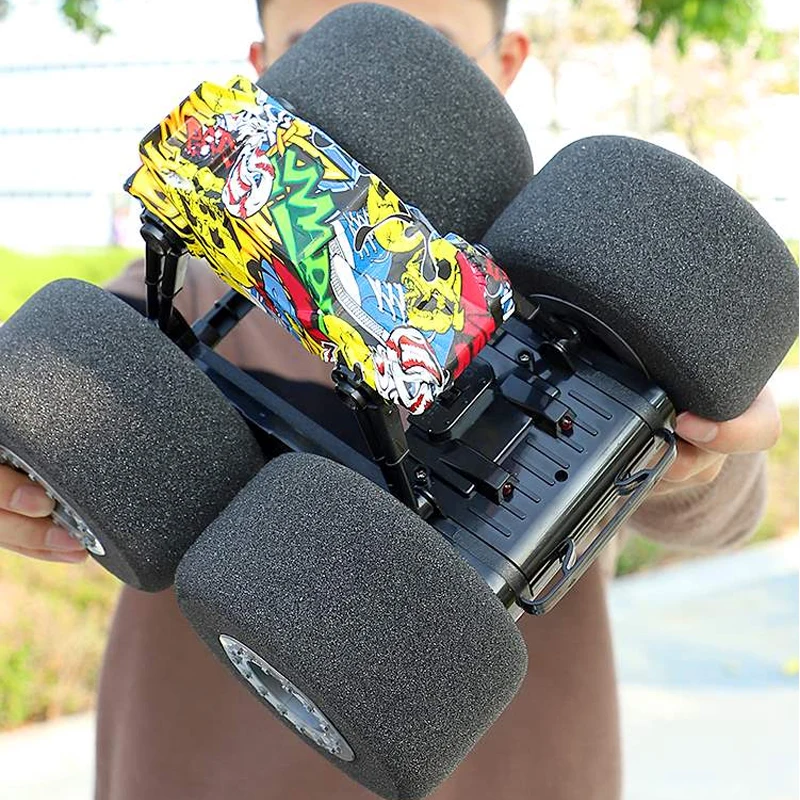

Large Soft Sponge Tires RC Car Stunt Drift Buggy Radio Controlled Machine Remote Control Toys For Boys Gift Indoor Vehicle Model