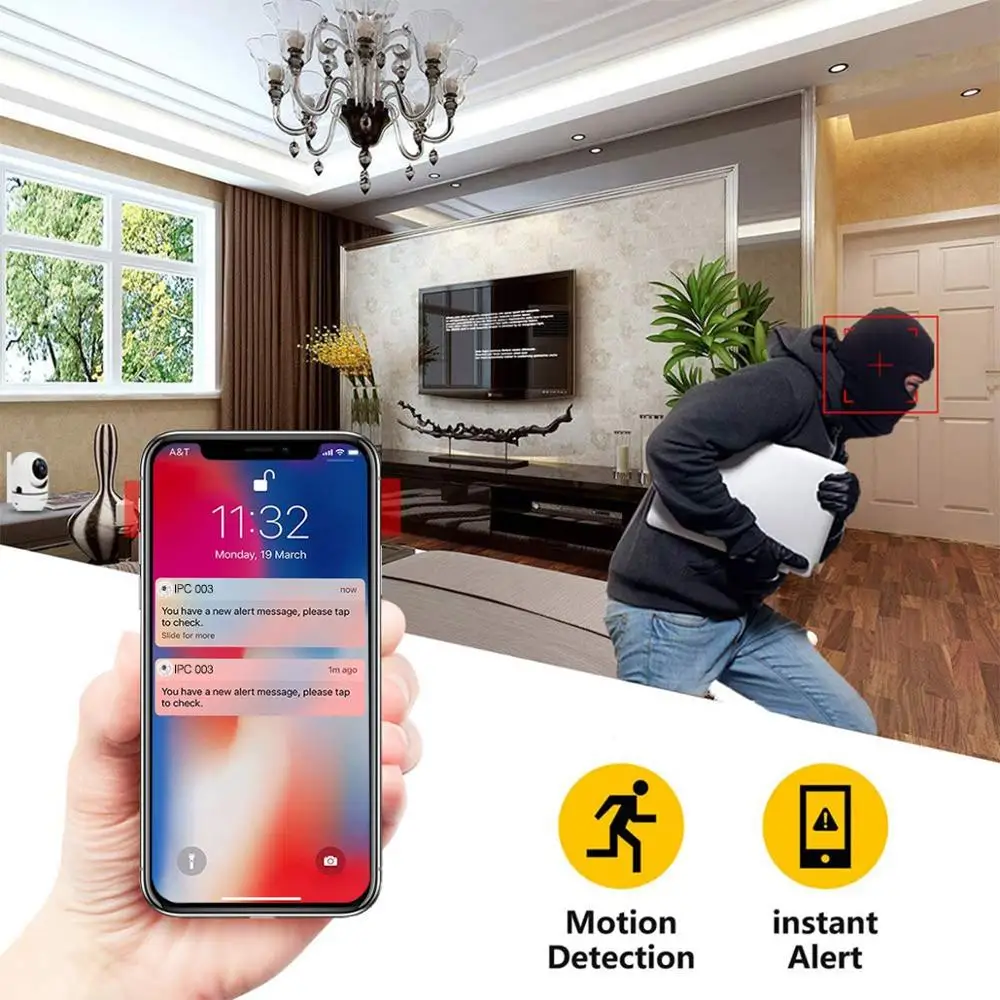 RUSFEIDA 1080P 3MP Беспроводной Wifi ip камера наблюдения с Камера домашние Смарт 2 4 ГГц