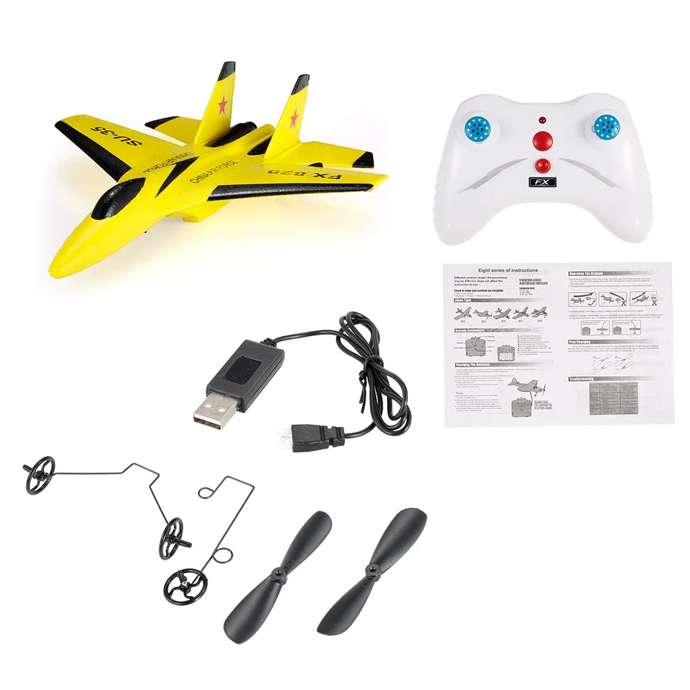 FX 820 RC Самолеты 2 4G пульт дистанционного управления ler EPP микро Крытый Самолет RTF