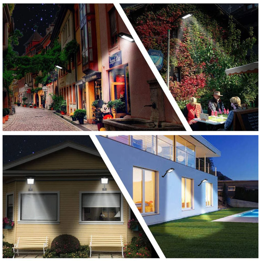 

2020 Powerful Remote Control Upgraded COB Solar Light PIR Motion Sensor IP65 Outdoor Solar Wall Street Light Waterproof Lamp