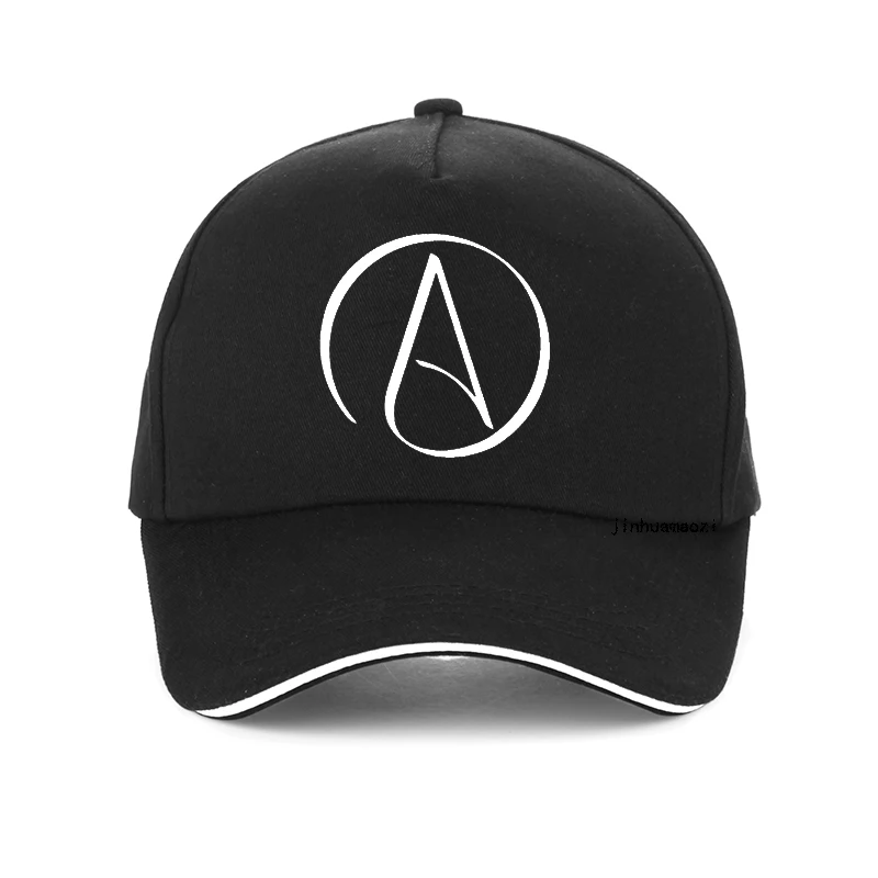 Кепка Atheist с принтом символов атеизма бейсболка летняя мужская от солнца модная