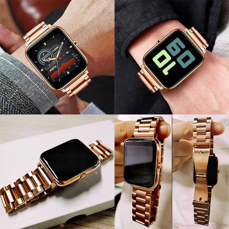 

Trosmart Smart Watch Men Women Smartwatch Electronics Smart Clock For Android IOS Fitness Tracker Stainless Steel Smart-watch