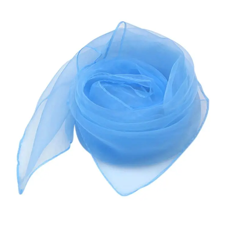 

O Scarf Women Elegant Sunscreen Solid Color Silk Scarf Shaw Organza Scarves Chiffon Mixed Yarn Scarves Foulard Femme