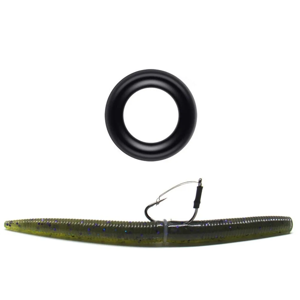 50pcs Wacky O-Ring Worm Rig Accessories For Soft Baits Lure Carp Fishing Tackle Light Weight Silicone O Ring 5.0/5.2/6.0mm | Спорт и