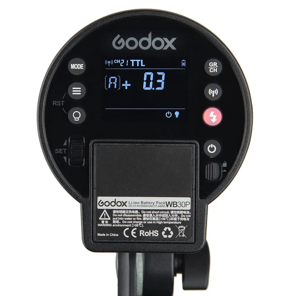 Вспышка Godox AD300Pro для улицы 300Ws TTL 2 4G 1/8000 HSS с аккумулятором 2600 мАч Canon Nikon Sony Fuji Olympus