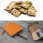 Японское стальное лезвие, штампованный стальной перфоратор, форма для резки карточки, монет, мешков, деревянные штампы для резки кожи, ремесла для кожи T049