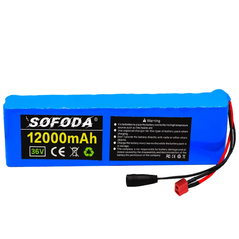 36V 12Ah литиевая аккумуляторная батарея + 42V2A зарядное устройство для скутеров