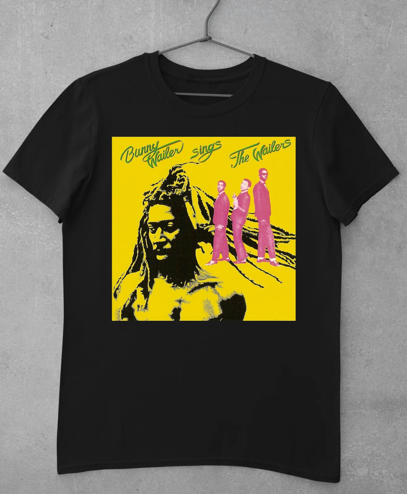 Хлопковая черная унисекс футболка Bunny Wailer Walk The Proud Land V1399|Мужские футболки| |