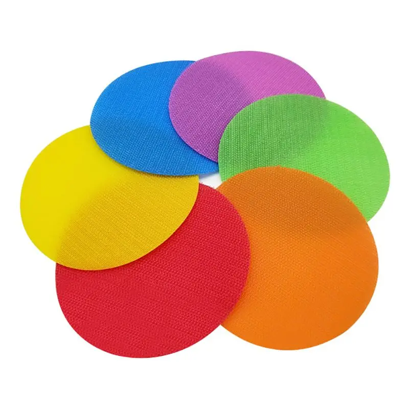 6 Colors Flat Kindergarten Classroom Round Preschool Training Tag Sticker Magic | Дом и сад