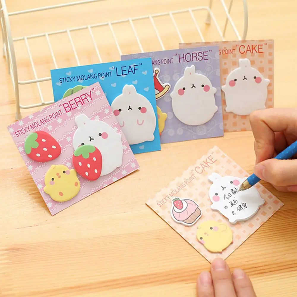 

Kawaii Memo Pad Bookmarks Creative Cute Bunny Sticky Notes Index Posted It Planner Stationery School Supplies Paper Stickers