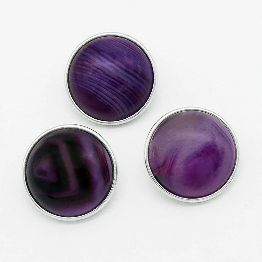  18mm Agate stone snap button Hot sale for bracelet OEM ODM T223 | Украшения и аксессуары