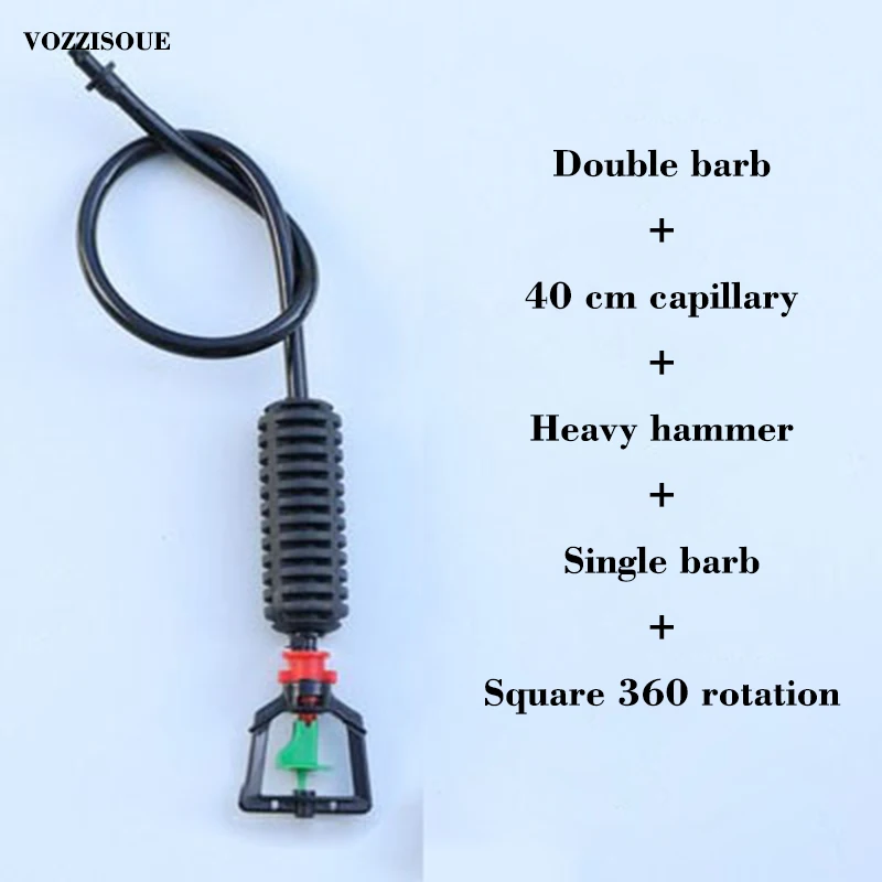 3PCS Горячая 3 шт. подвесная анти-капельная насадка распылителя с перекрестным распылителем Насадка противотуманная вода SprayTo парниковый капельный ороситель распылитель водяной туман - Цвет: 3PCS