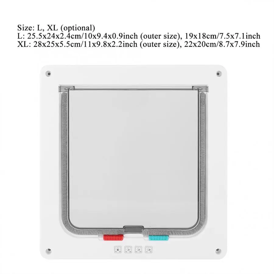 Кошка лоскут двери белый Цвет запираемый управляемый гибкий коммутатор замок