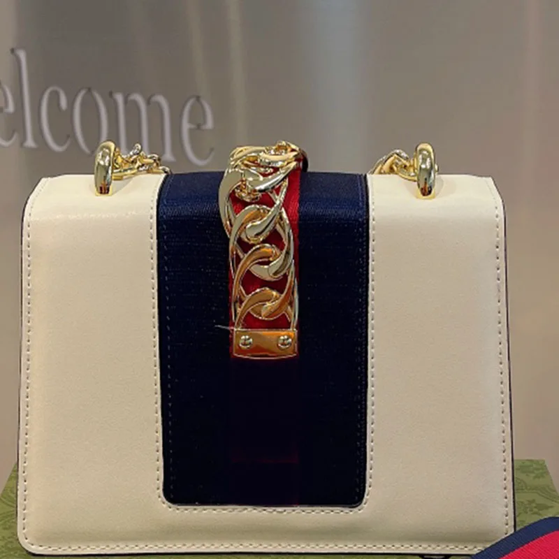 

Women's bags 2021 new chain small square bag shoulder messenger navy bag