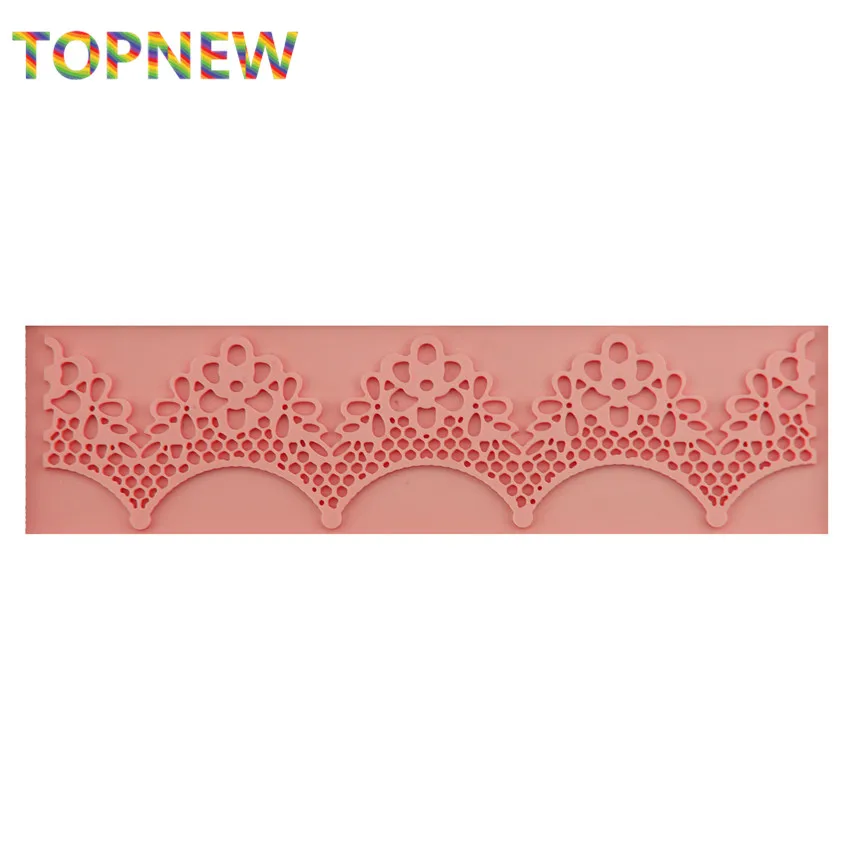 Сердце цветок мгновенный кружева плесень торт силиконовые инструменты для