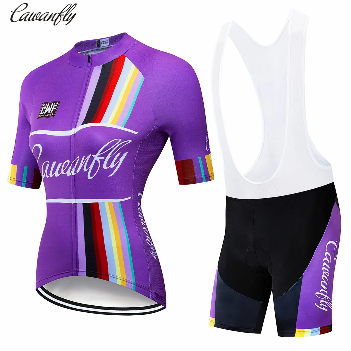

cawanfly 2019 Pink Women Enduro Bike Jersey Set Bicycle Clothes Suit Short Cycling Clothing Kit Summer Mtb Outfit
