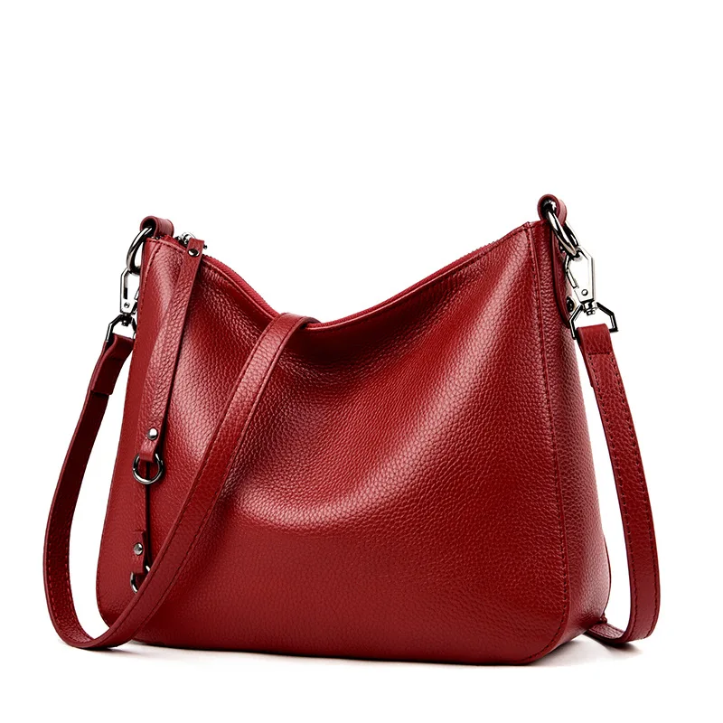 

Famous Brand Women Bags 2020 New Female Bag Genuine Leather Shoulder Bag Simple Fashion Lady Bag Trendy Portable Crossbody Bags
