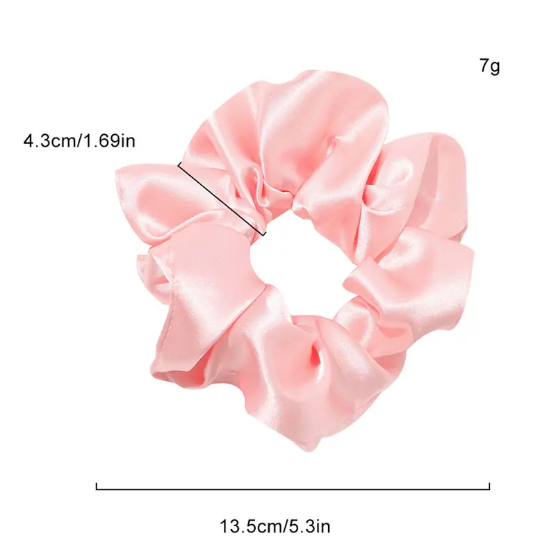 

Elastic Bands Ties Set Women Girls Ponytail Holder Hair Rope Hair Accessories Girls Satin Silk Bright Solid Color Scrunchies
