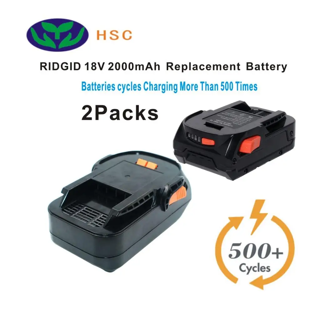 2 шт. Ач портативная батарея RID18B литий-ионная 18 в замена для Ridgid R840084 AC840084 130383025/AEG