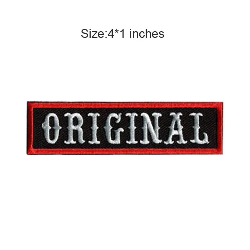 Нашивки и рокеры с вышивкой MC для президентских мотоциклетных клубов байкеров 1