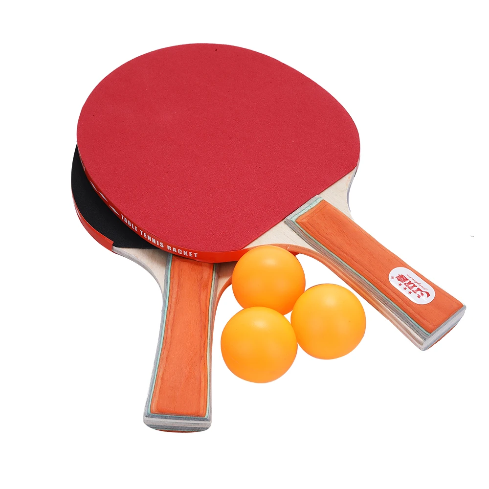 

Wood Ping-Pong Racket Racquet Pingpong Durable Ping Pong Bat Athletics Colour Portable Sports Table Tennis Bat Practical