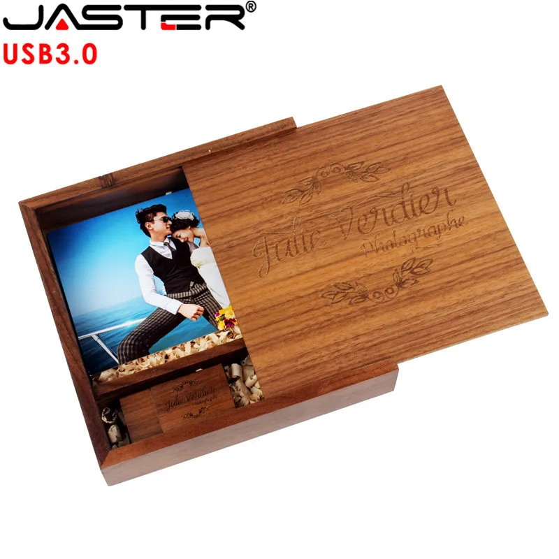 JASTER USB 3 0 деревянный фотоальбом + коробка usb флеш накопитель Флешка 64 ГБ 16 4