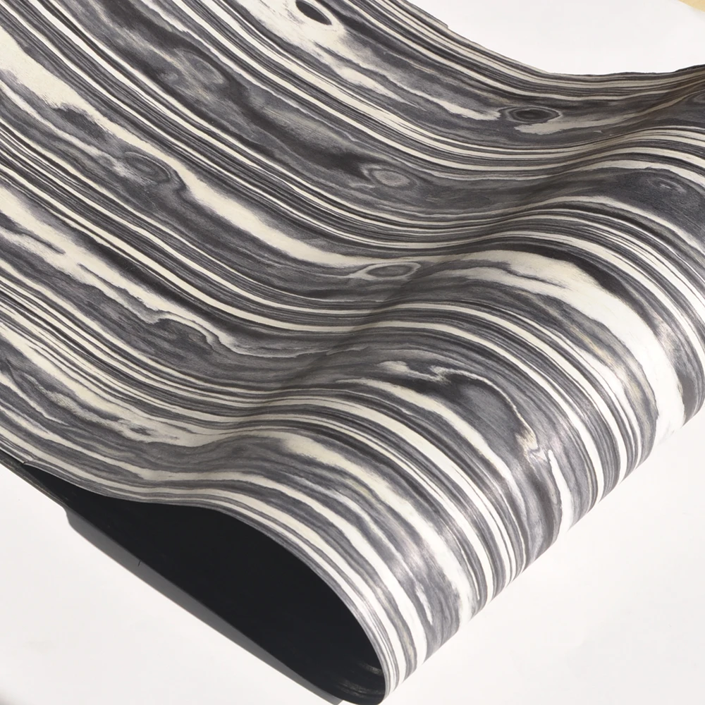 

GREENLAND Black White Engineered Wood Veneers Size 250x58CM Boat Decking Furniture Guitar