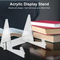 acrylic books bookshelf tablet book display stand acrylic photo frame brochure artwork holder organizer home storage