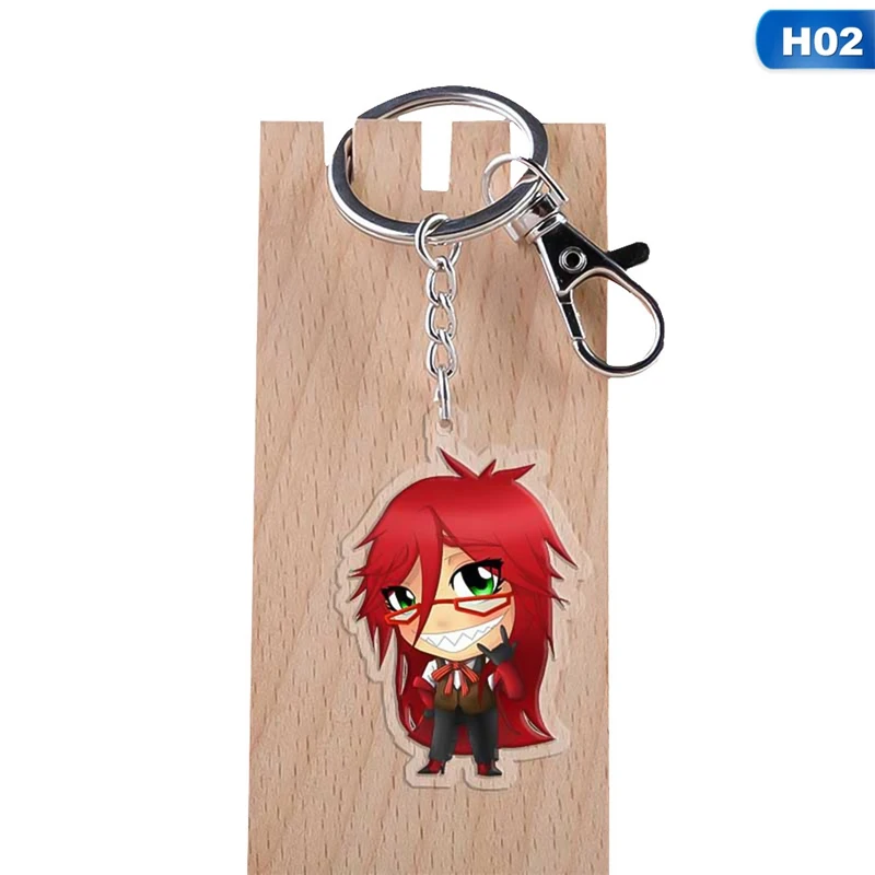 Kuroshitsuji Black Butler anime Acrylic keychain Pendant Keyring Cosplay surrounding key chains ornament new | Украшения и