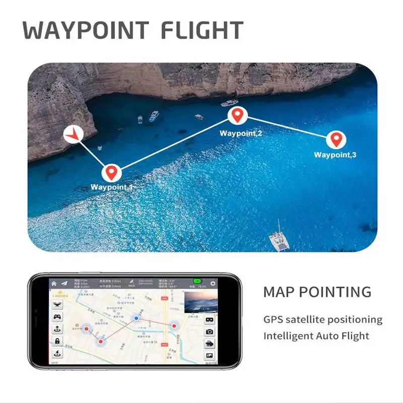 

SMRC S30 5G GPS With 4K Stabilization Flagship Camera Aerial Photography Drone Waypoint Flight 500m Distance RC Quadcopter RTF