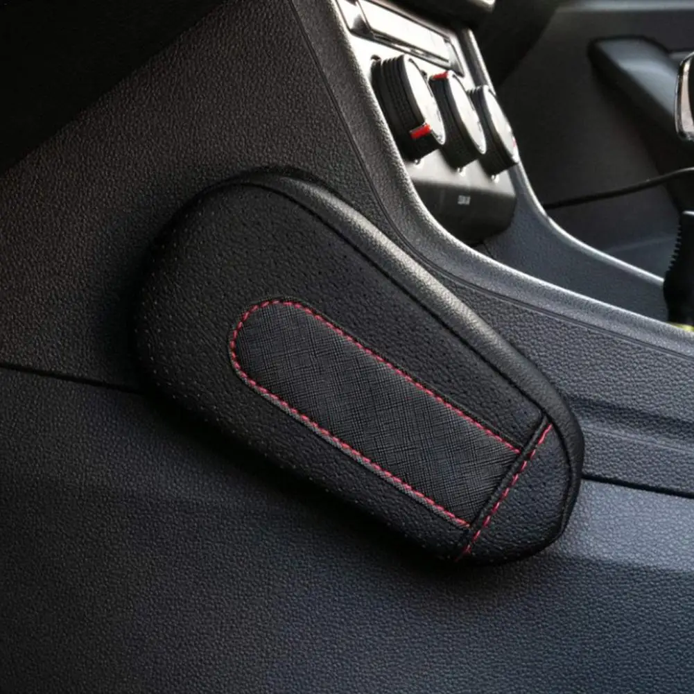 

Universal Car Armrest Cushion Leather Leg Cushion Knee Pad Thigh Support Pillow Car Seat Pillow Auto Interior Accessories