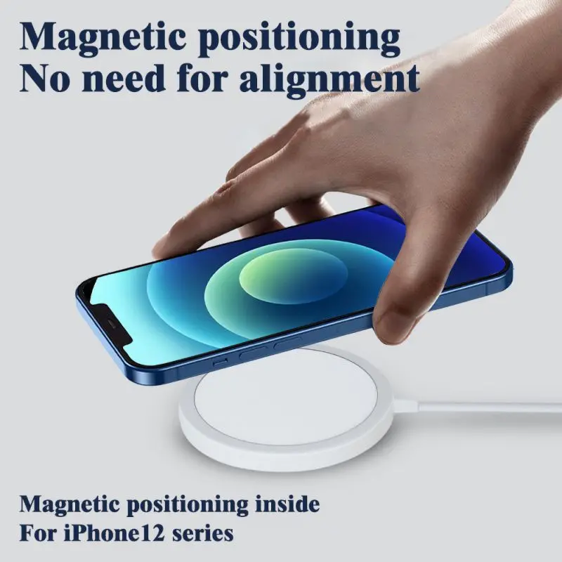 

15W Wireless Fast Charger Desktop Magnetic Charge Pad For IPhone 12 Pro/12 Mini/12 Pro Max 12 Hot Discounted Sale 2021