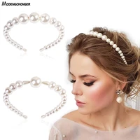 2020 new fashion women elegant full pearls hairbands lady headband hair hoops holder ornament headwear fashion hair accessories