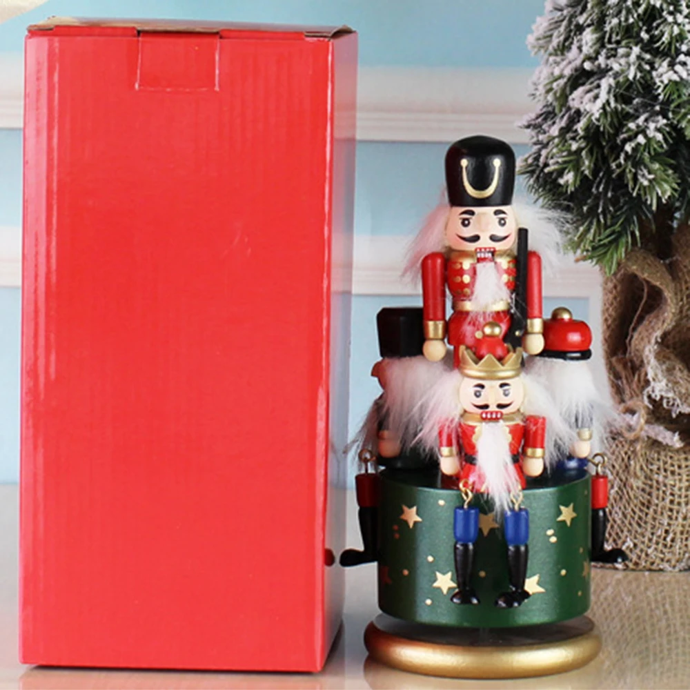 Деревянная кукла гайкер марионетка фигурки игрушка солдат музыкальная шкатулка