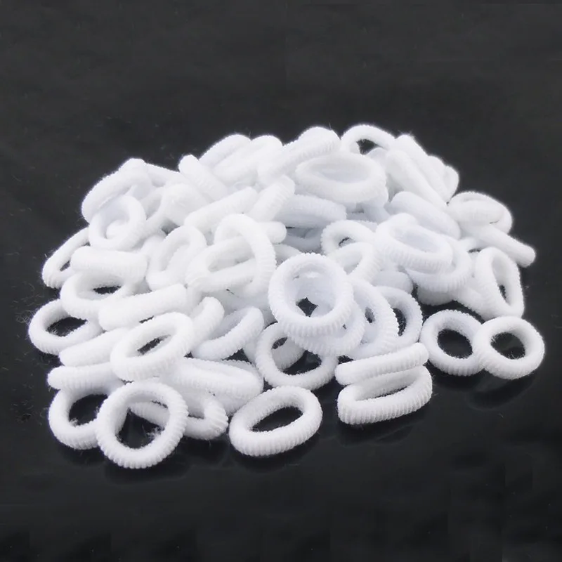100 шт./упак. 3 0 см милое маленькое кольцо для девочек Резиновая лента конский хвост