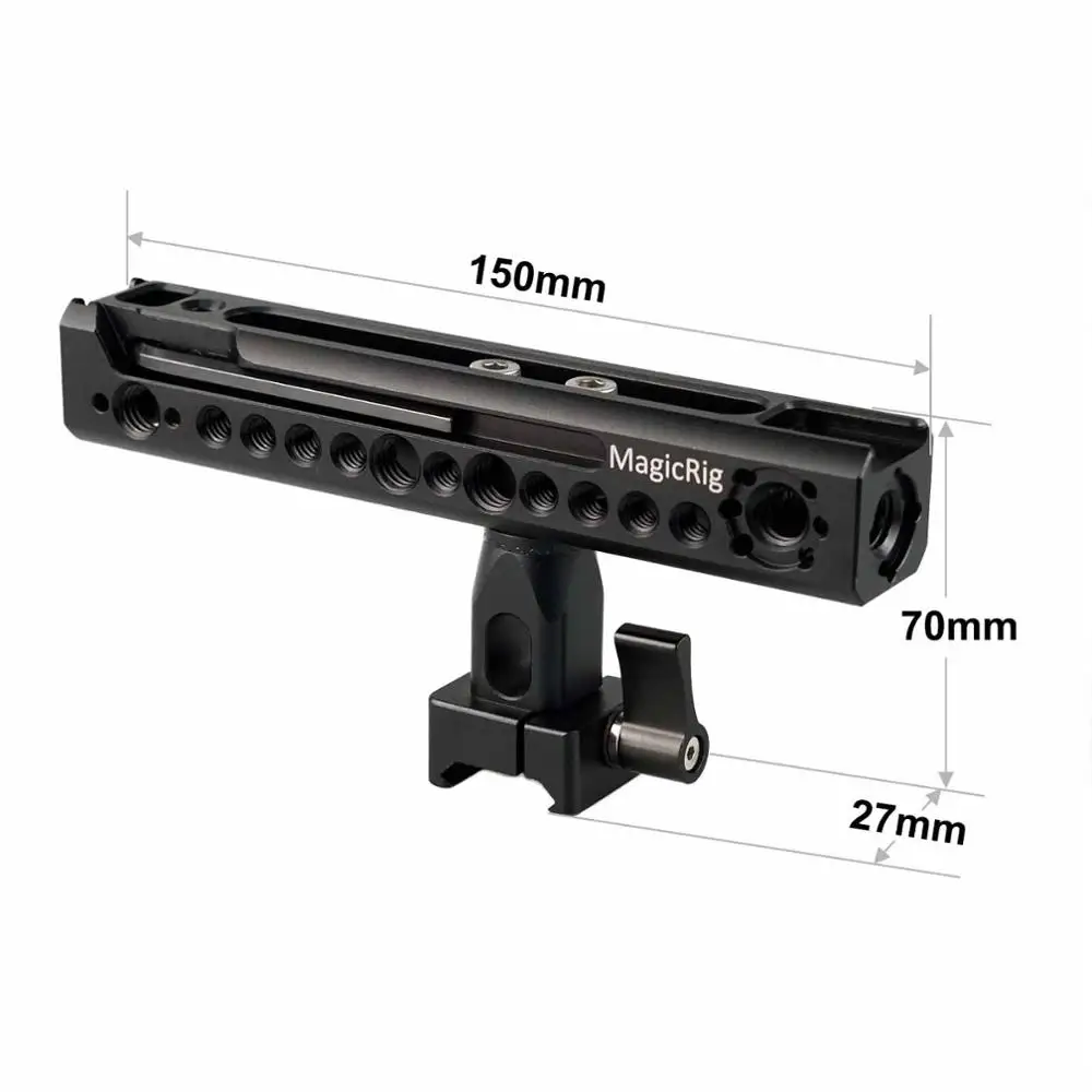 MAGICRIG Вращающаяся ручка NATO с холодным башмаком и отверстием Arri Type в качестве