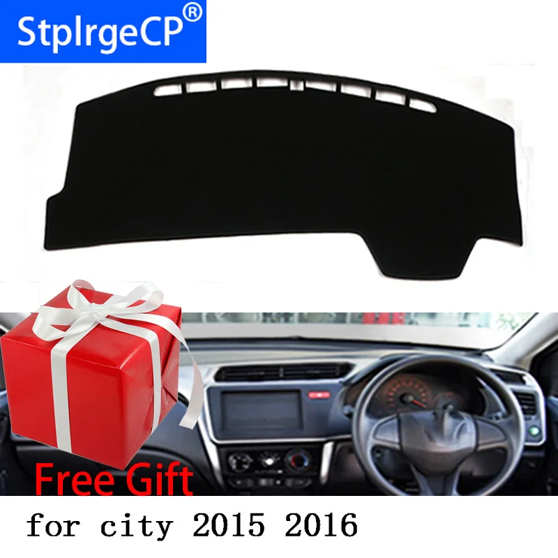 Чехлы на приборную панель для Honda city Grace 2014 2019 чехлы приборной панели автомобиля с
