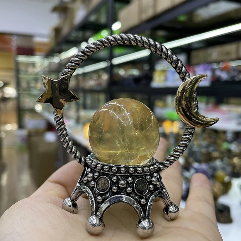 Новинка 2021 держатель для хрустального шара звезда луна корона металлическая