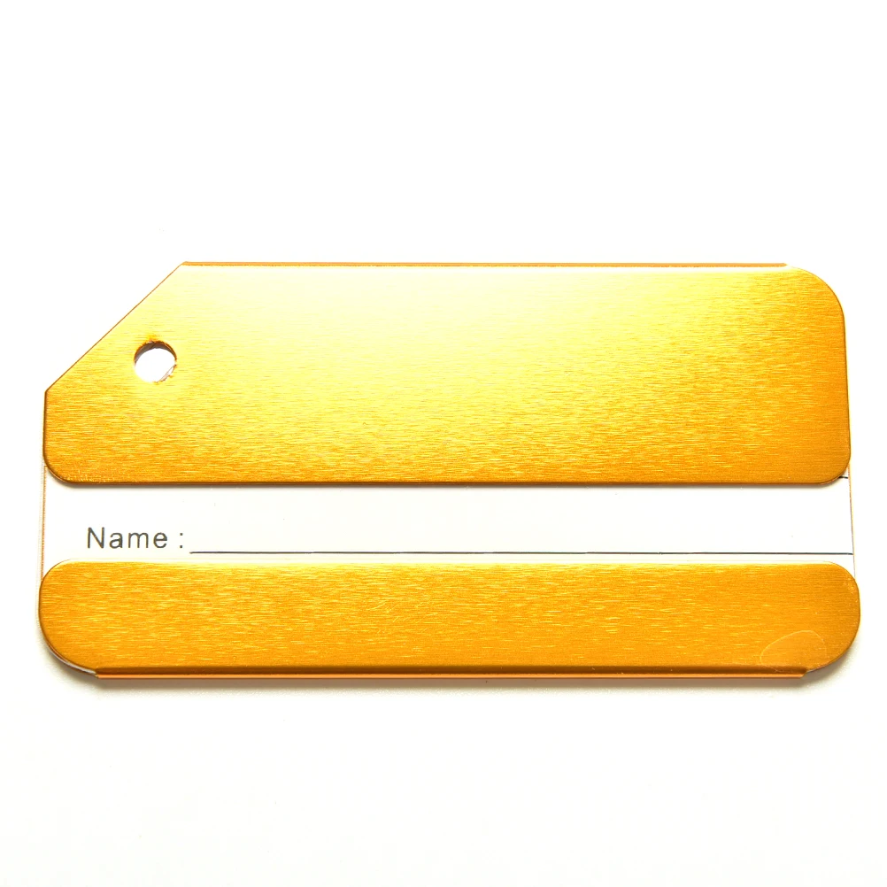 1 шт. металлические бирки для багажа этикетки крепкие алюминиевые