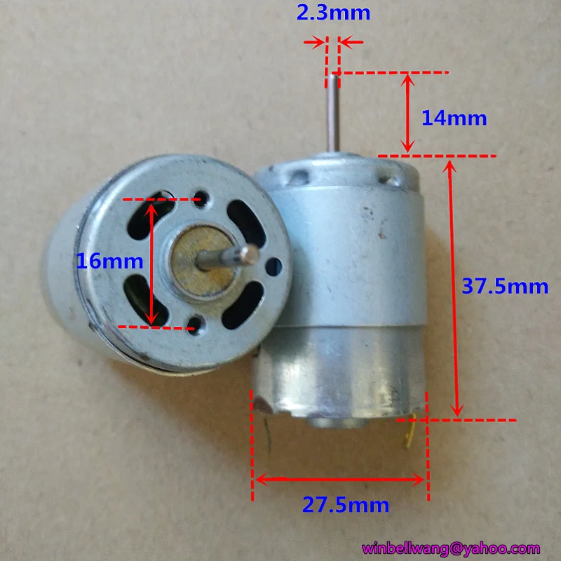 Оригинальные mabuchi 380 двигатель постоянного тока 12V Высокая скорость угольные щетки двигателя RS-380PH-3075 электрического фена для волос мотор