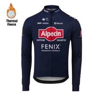 alpecin fenix winter clothing velvet long sleeved thermal cycling fleece jersey suit men bike outdoor cycling sports jacket
