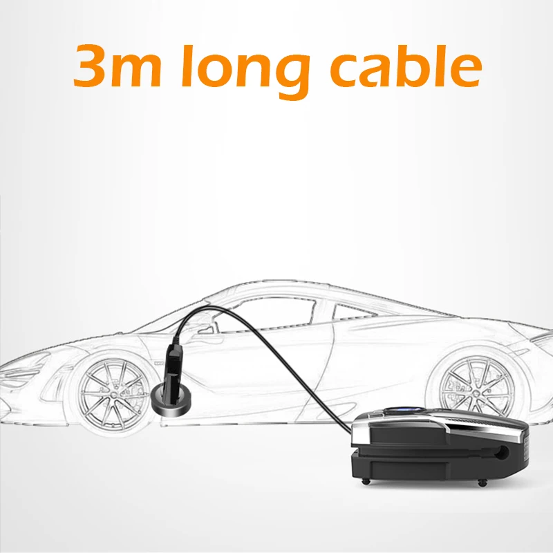 12V портативный автомобильный воздушный компрессор насос цифровой шинный 150 PSI