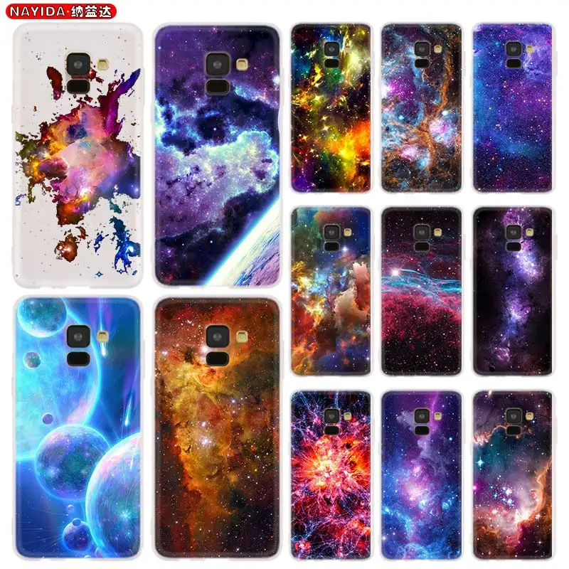 

Phone Case For Samsung A8 A6 Plus 2018 2017 2016 A20S A21S A32 A30S A50S A42 A52 A72 A7 A5 Soft Bag space for galaxy universe