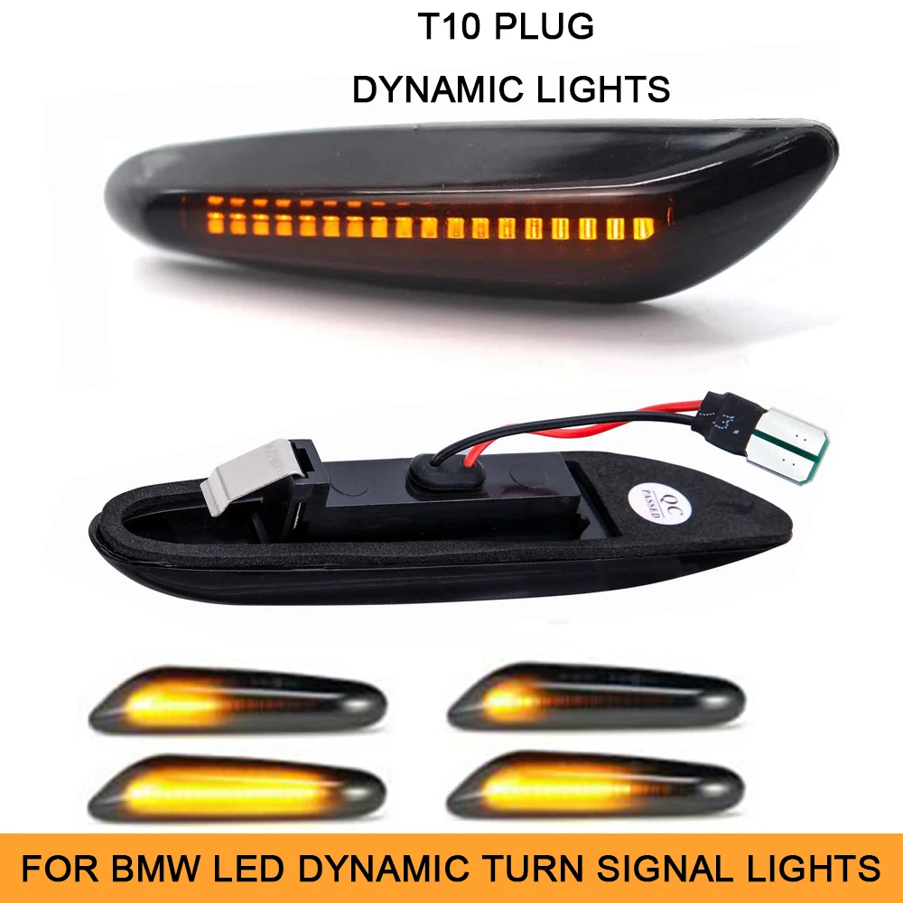2x последовательный мигающий светодиодный боковой указатель поворота для BMW F10 X1