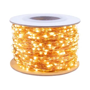 165FT50 м светодиодный дистанционный пульт медный провод светодиодная гирлянда с изображениями светлых теплых Белый Звездные огоньки для рождественского праздника свадебные украшения для сада