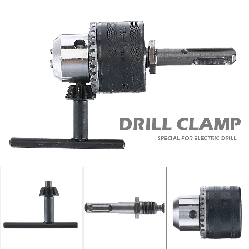 

1.5-13mm 1/2 inch - 20UNF High Precision Thread Metal Rotary Hammer Drill Chuck Adapter With SDS Plus + Key Kit